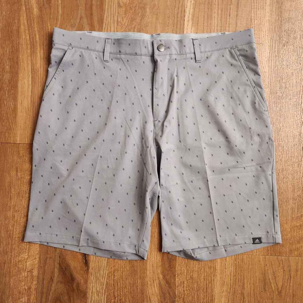 adidas Light Gray Men's Flat Front Shorts